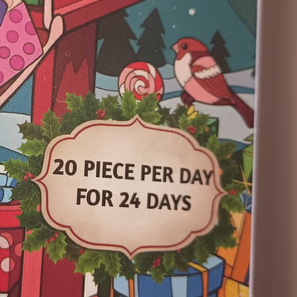 Advent Calendar Christmas Scene 24 Days Jigsaw Puzzles Countdown - Picture 2 of 9